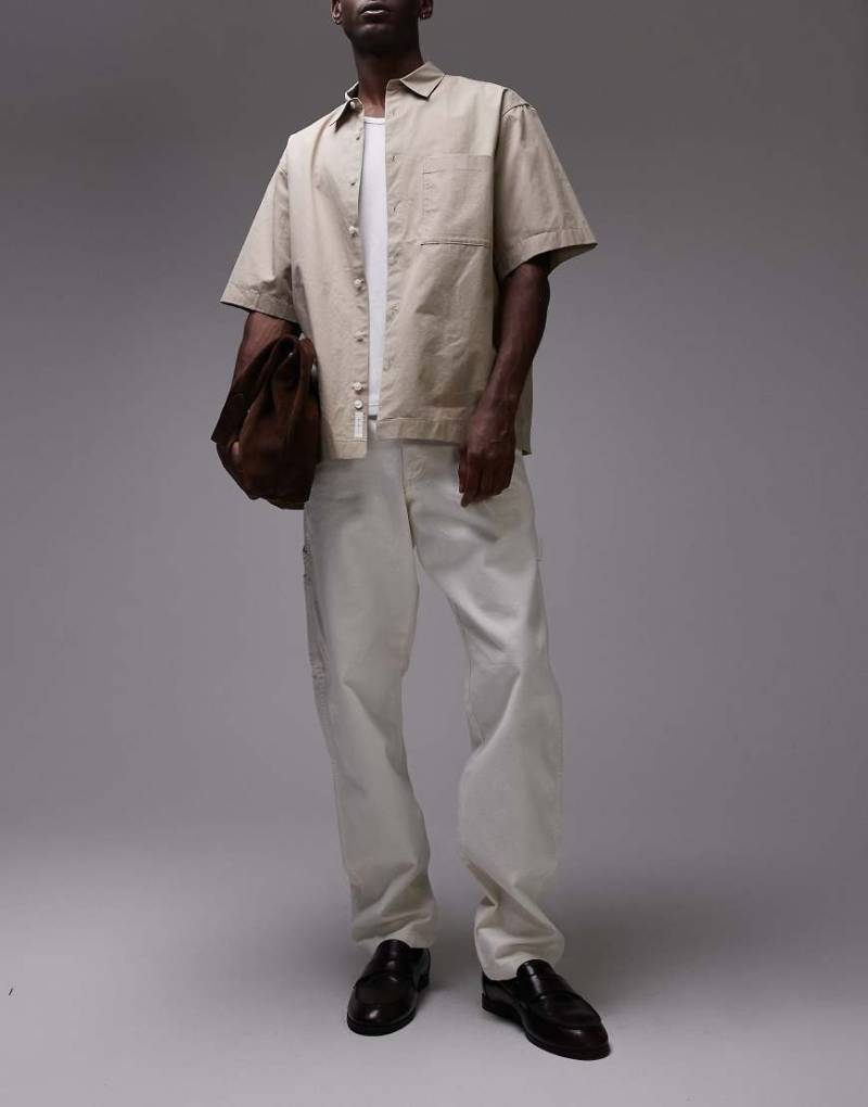 Dickies - Duck Canvas - Leinenhose im Zimmermann-Stil in gebrochenem Weiß von Dickies