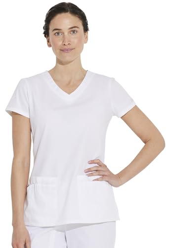 Dickies EDS Signature Damen Schlupfkasack V-Ausschnitt 85906, Weiss/opulenter Garten, Mittel von Dickies