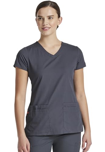 Dickies EDS Signature Damen Schlupfkasack V-Ausschnitt 85906, Zinn, Klein von Dickies