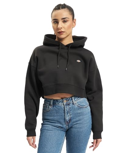 Dickies Felpe Donna Oakport Cropped Hoodie W Blk Dk0a4xjtblk von Dickies