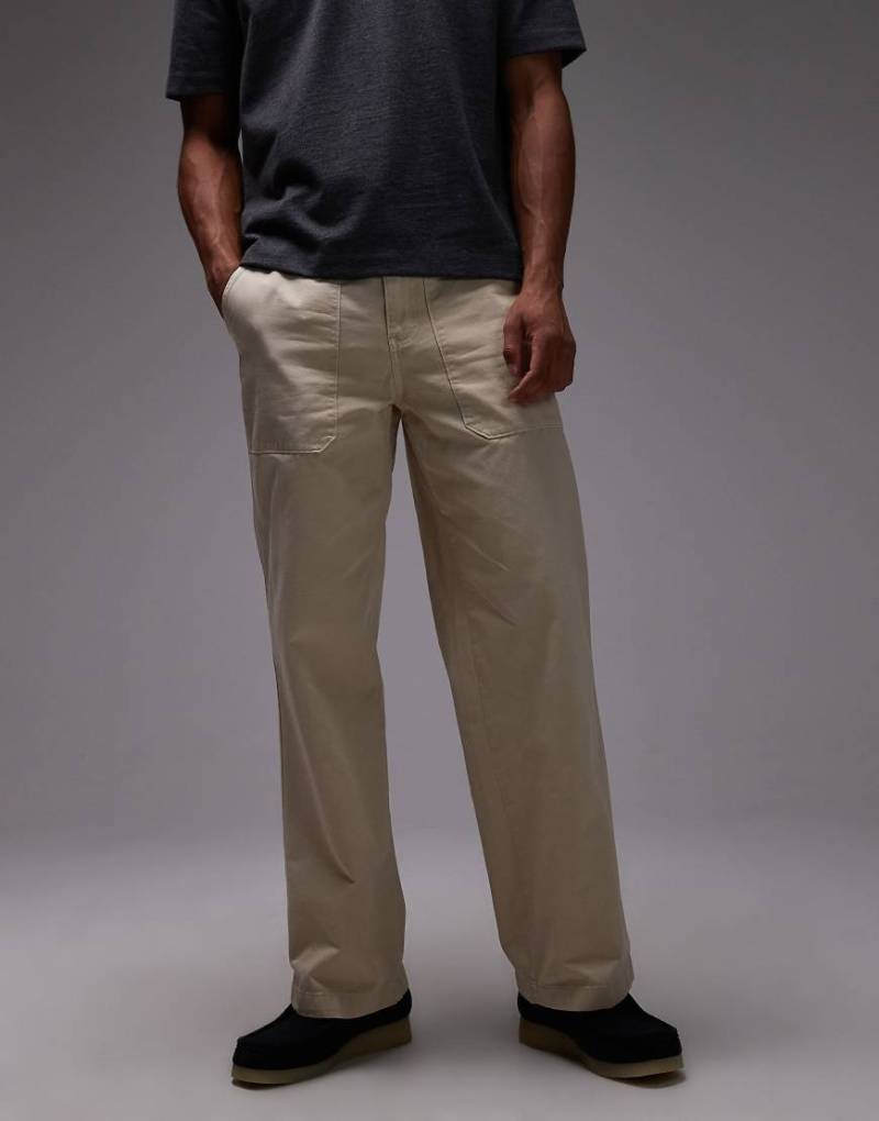 Dickies - Fort Smith - Baggy-Hose aus Canvas in Hellbeige-Neutral von Dickies