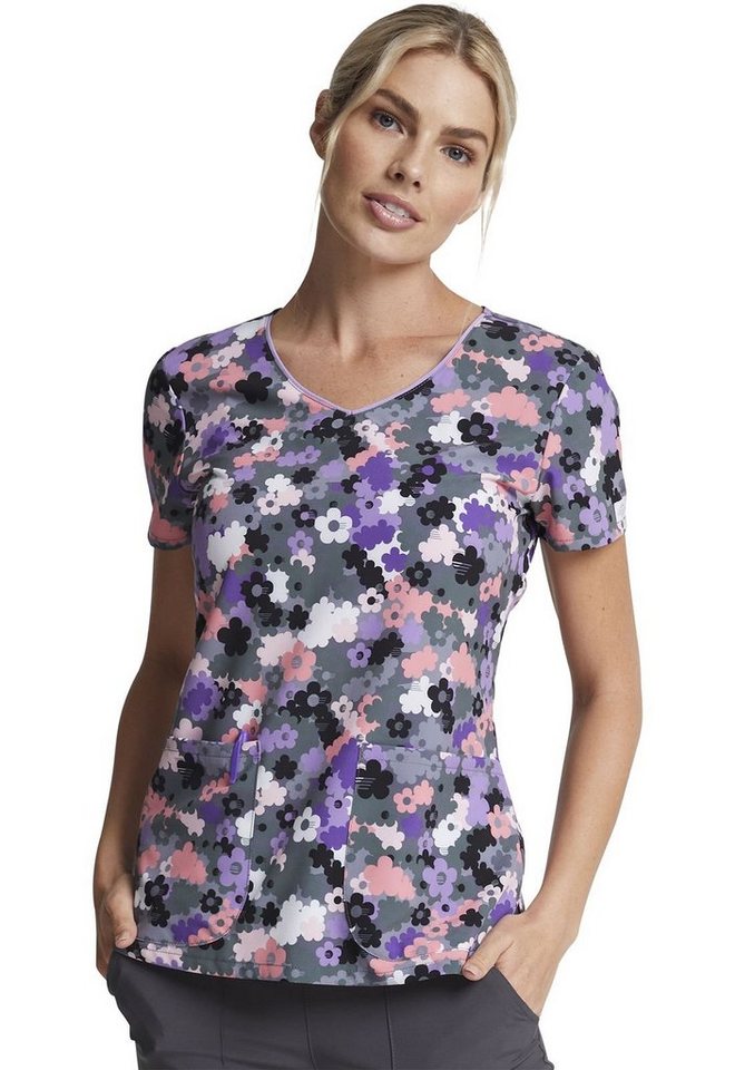 Dickies Funktionsbluse Bunt bedruckter Damen Kasack "Camo Blumen" Kasack mit Motiv von Dickies