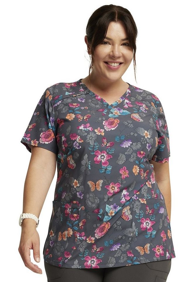 Dickies Funktionsbluse Bunt bedruckter Damen Kasack "Schmetterlinge" Kasack mit Motiv von Dickies