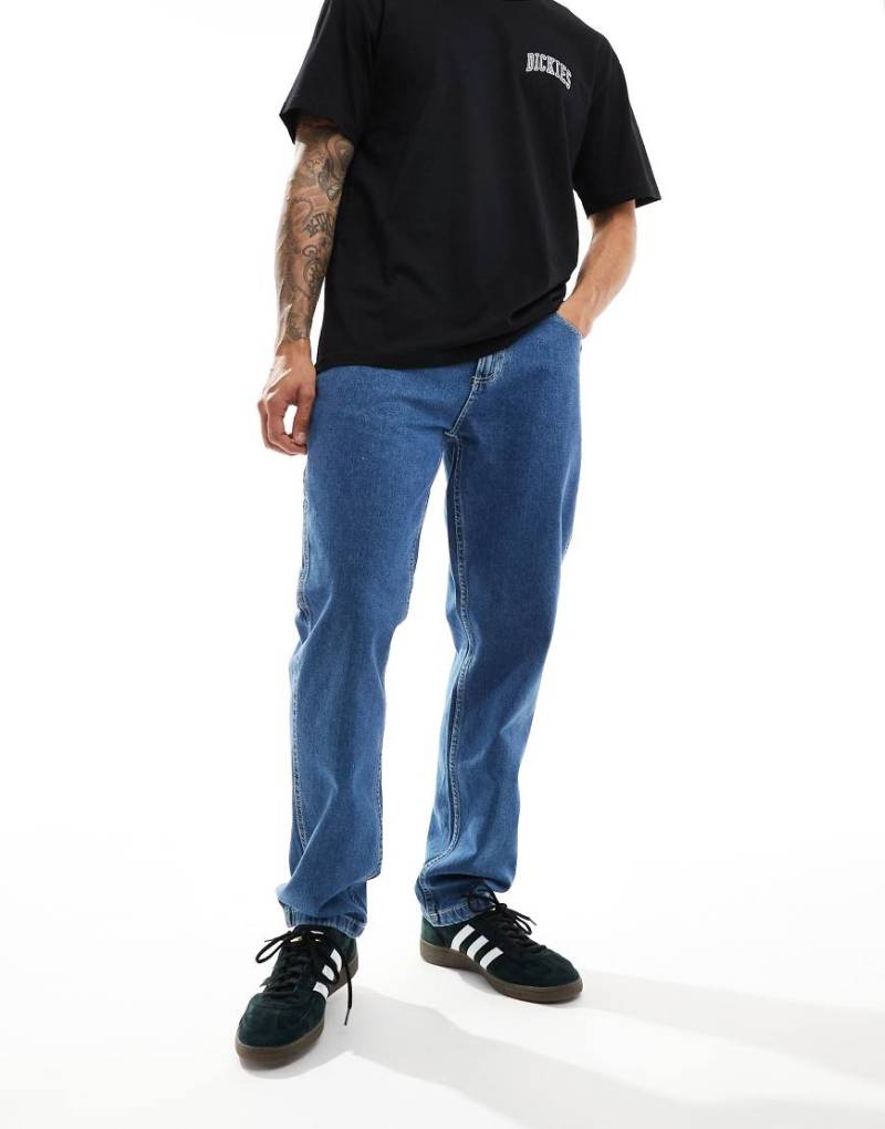 Dickies - Garyville - Jeans in Blau mit geradem, lockerem Schnitt von Dickies