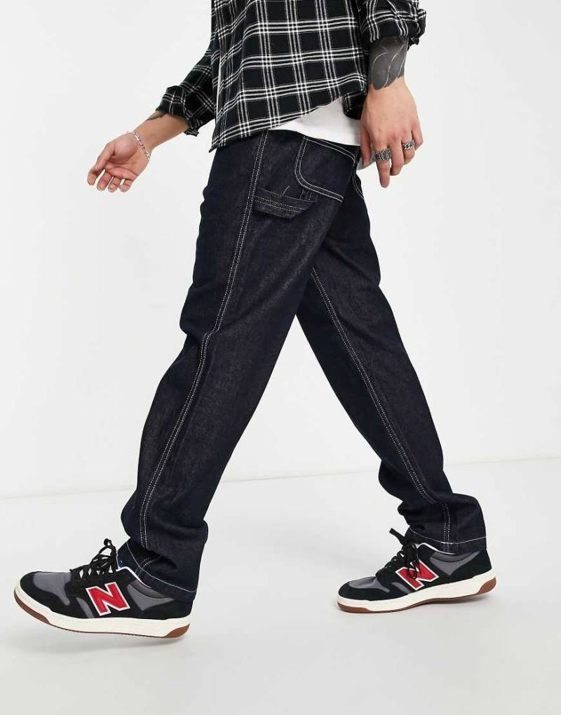 Dickies - Garyville - Jeans in indigoblauer Waschung mit geradem, lockerem Schnitt von Dickies