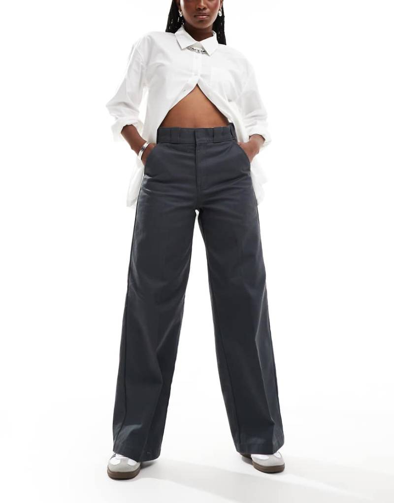 Dickies - Grove Hill - Hose in Dunkelgrau mit weitem Schnitt, exklusiv bei ASOS von Dickies