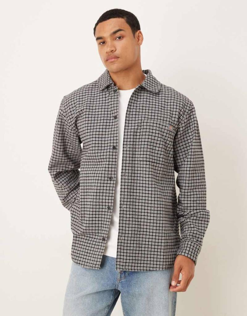 Dickies - Hendersonville - Langärmliges Hemd in Mittelgrau von Dickies