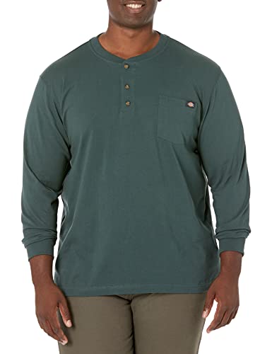 Dickies Herren Big-Tall Langarm Heavyweight Henley, Jäger-Grün, XX-Large von Dickies