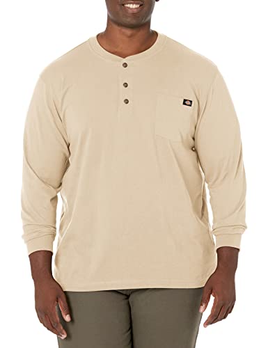 Dickies Langärmeliges Henley-Shirt für Herren, groß, Desert Sand, XL von Dickies