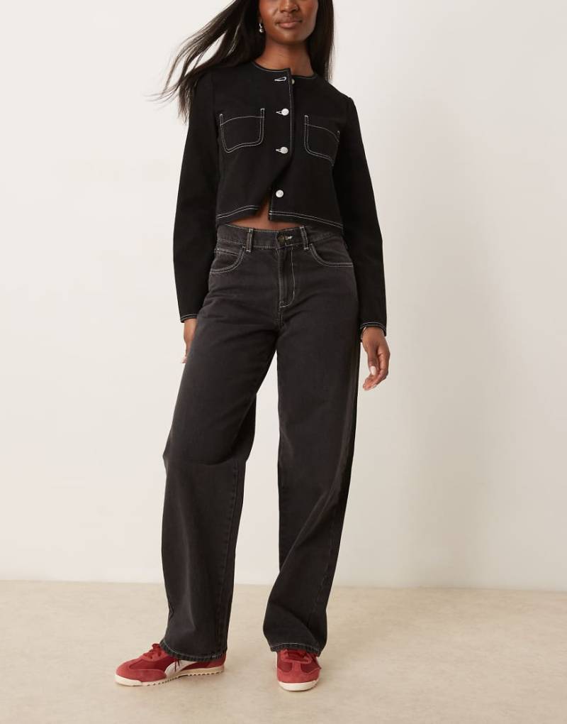 Dickies - Herndon - Denim-Jeans im Lockeren Schnitt in verwaschenem Schwarz von Dickies