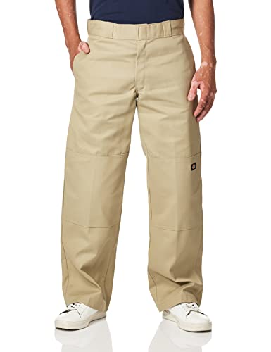 Dickies Herren Doppelknie, groß Mit Lockerer Passform Arbeitshose, Beige (Kaki), 50W / 30L von Dickies