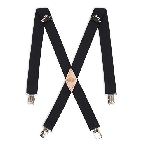 Dickies Herren 1-1/2 Solid Straight Clip Suspender Strumpfhalter, schwarz, Extended Größe von Dickies