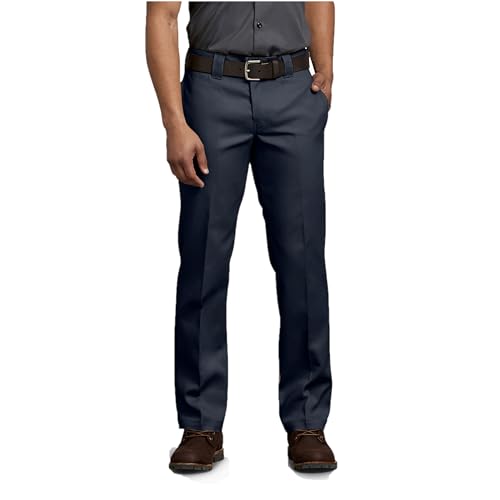 Dickies Herren 873 Arbeitshose, Schmale Passform Lässige Business-Hose, Schwarz, 31W / 32L von Dickies