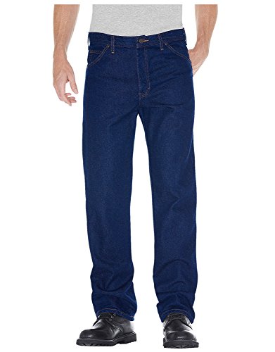 Dickies, Herren, Denim-Jeans, regular, mit 5 Taschen, GESPÜLT INDISCHBLAU, 40W / 30L von Dickies