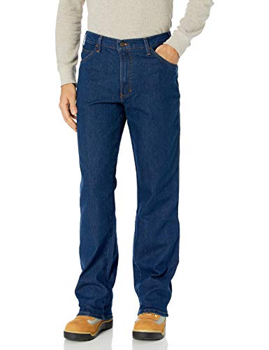 Dickies Herren Active Waist 5-Pocket Flex Performance Denim Jeans, Abgespült Indigoblau, 32W / 32L von Dickies