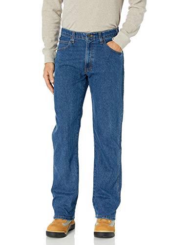Dickies Herren Active Waist 5-Pocket Flex Performance Pants Jeans, Stonewashed, Indigoblau, X-Groß von Dickies