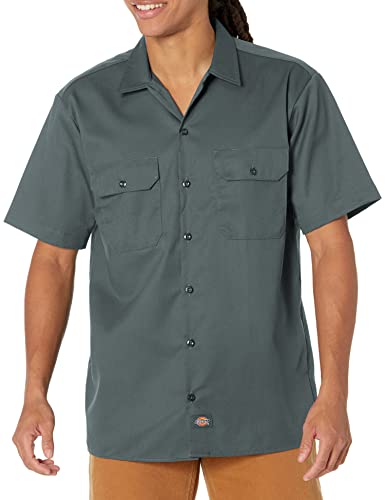 Dickies Herren Kurzarm-Arbeitshemd, groß Button-Down-Shirt, Lincoln Green, 3XL von Dickies