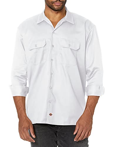 Dickies Arbeitshemd Herren Langarm, White, L von Dickies