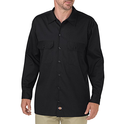 Dickies Herren Big-Tall Langarm Arbeitsshirt, schwarz, L von Dickies