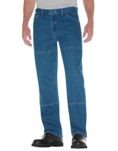 Dickies Herren Arbeitshose, Relaxed-Fit, Doppelkniescheibe - Blau - 36W / 32L von Dickies