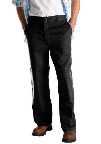 Dickies Herren-Arbeitshose mit lockerer Passform, doppelte Knie, lockere Passform, schwarz, 34W / 36L von Dickies