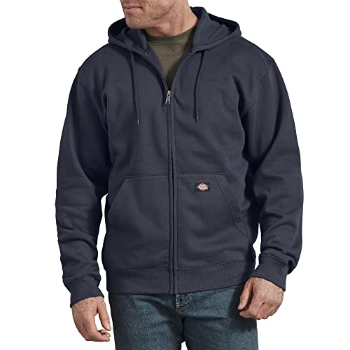 Dickies Herren Big Tall Full Zip Hoodie Fleece-Jacke, Dunkles Marineblau, X-Large von Dickies