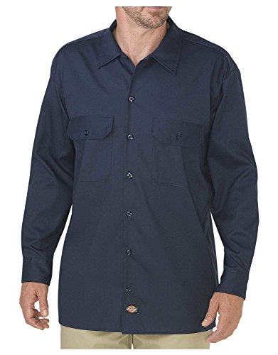 Dickies Herren Big-Tall Langarm Arbeitsshirt, Dunkles Marineblau, XL von Dickies