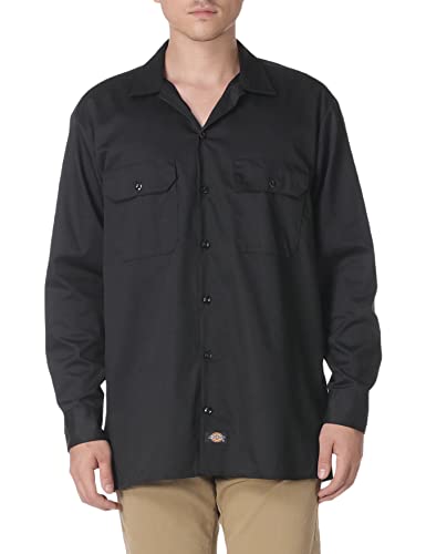 Dickies Herren Big-Tall Langarm Arbeitsshirt, schwarz, L von Dickies