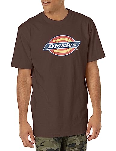 Dickies Herren Big & Tall Kurzarm Tri-Color Logo Graphic T-Shirt, Schokoladenbraun, XX-Large von Dickies