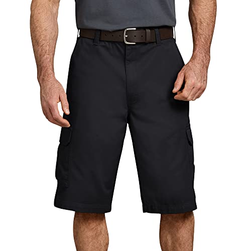 Dickies Herren Cargo-Shorts, lockere Passform, Baumwolle, 33 cm Sportshorts, Rinsed Black V1, 50 von Dickies