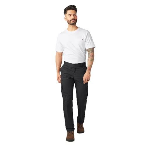 Dickies Flex Cargohose für Herren, normale Passform, Schwarz, 50W / 30L von Dickies