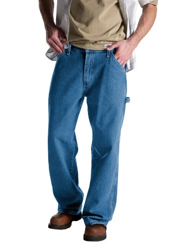 Dickies Carpenter-Jeans für Herren, lockere Passform, Stone Washed, 48W / 32L von Dickies