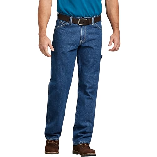 Dickies, Herren, Denim-Utility-Jeans, legere Passform, STONEWASHED INDIGOBLAU, 32W / 34L von Dickies