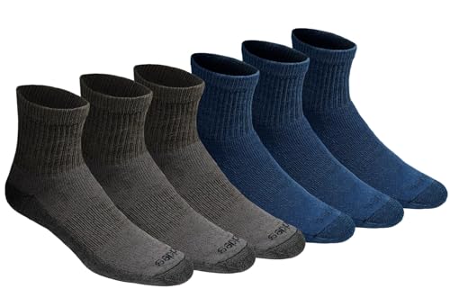 Dickies Herren Dri-tech Moisture Control Quarter, Erhältlich in M-XXL (6, 12, 18 Socken, Gemischter Denim (6 Paar), XX-Large (12er Pack) von Dickies