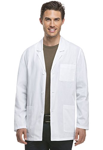 Dickies Herren Everyday Scrubs 31 Inch Lab Coat Laborkittel, Weiss/opulenter Garten, Medium von Dickies