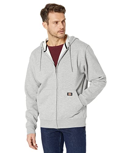 Dickies, Herren, Fleece-Kapuzenweste mit durchgehendem Reißverschluss, regular, Heather Grey, XL von Dickies