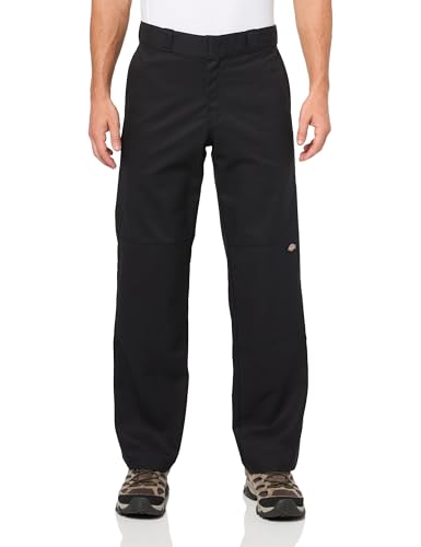 Dickies Herren Flex Arbeitshose mit Doppelknie, Normale Passform Lässige Business-Hose, Schwarz, 30W / 30L von Dickies