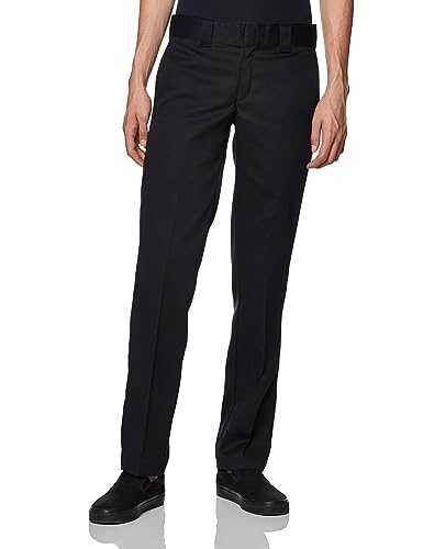 Dickies Herren Flex Arbeitshose Slim Straight Fit Hose, schwarz, 40W / 30L von Dickies