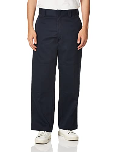 Dickies Herren Flex Double Knee Arbeitshose Loose Straight Fit Hose, Dunkles Marineblau, 34W / 32L von Dickies