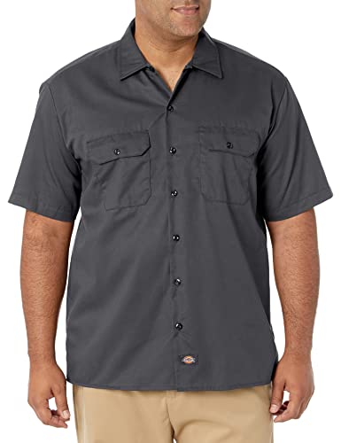 Dickies Herren Freizeithemd Work Shirt Short Sleeved, Charcoal Grey, Small (Herstellergröße: S) von Dickies