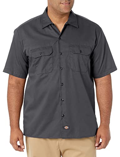 Dickies Herren Freizeithemd Work Shirt Short Sleeved, Charcoal Grey, X-Large (Herstellergröße: XL) von Dickies