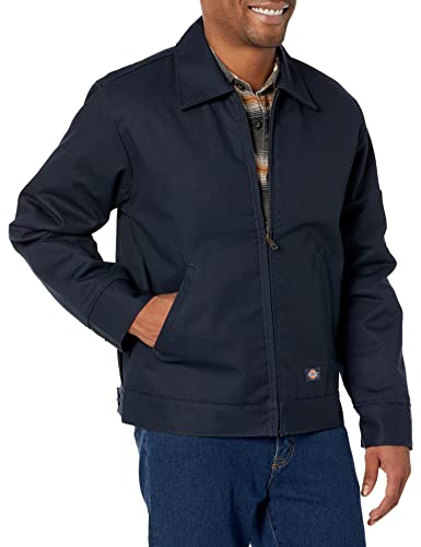 Dickies Herren Gefütterte Eisenhower Bluse Langarm Jacke Gr. L, dunkles marineblau von Dickies