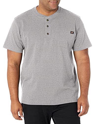 Dickies Herren Heavyweight Henley, Grau meliert, 3XL von Dickies