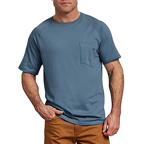 Dickies Herren Kurzärmliges T-Shirt mit Kühlung Hemd, Dusty Blue, Mittel von Dickies