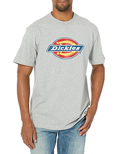 Dickies Herren Kurzarm Tri-Color Logo Graphic T-Shirt, Grau meliert, 2X von Dickies