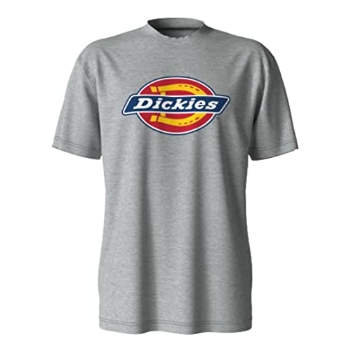 Dickies Herren Kurzarm Tri-Color Logo Graphic T-Shirt, Grau meliert, M von Dickies