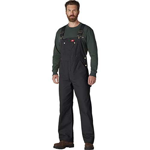 Dickies Herren Lätzchen Overall, Schwarz abgespült, 46W / 30L von Dickies