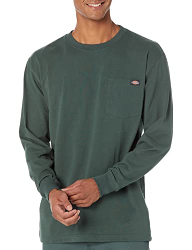 Dickies Herren Langarm Heavyweight Crew Neck Big and Tall, Hunter Green, Large Hoch von Dickies