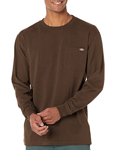 Dickies Herren Langarm Heavyweight Rundhalsausschnitt - Braun - XX-Large von Dickies