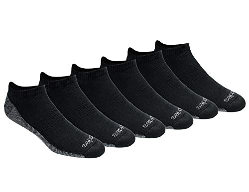 Dickies Herren Men's Dri-tech Moisture Control No Show (6/12 Pairs) (M-XXL) Lässige Socken, Schwarz (6 Paar), L (12er Pack) von Dickies